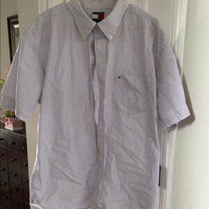 Tommy Hilfiger Men's White Checkered Shirt